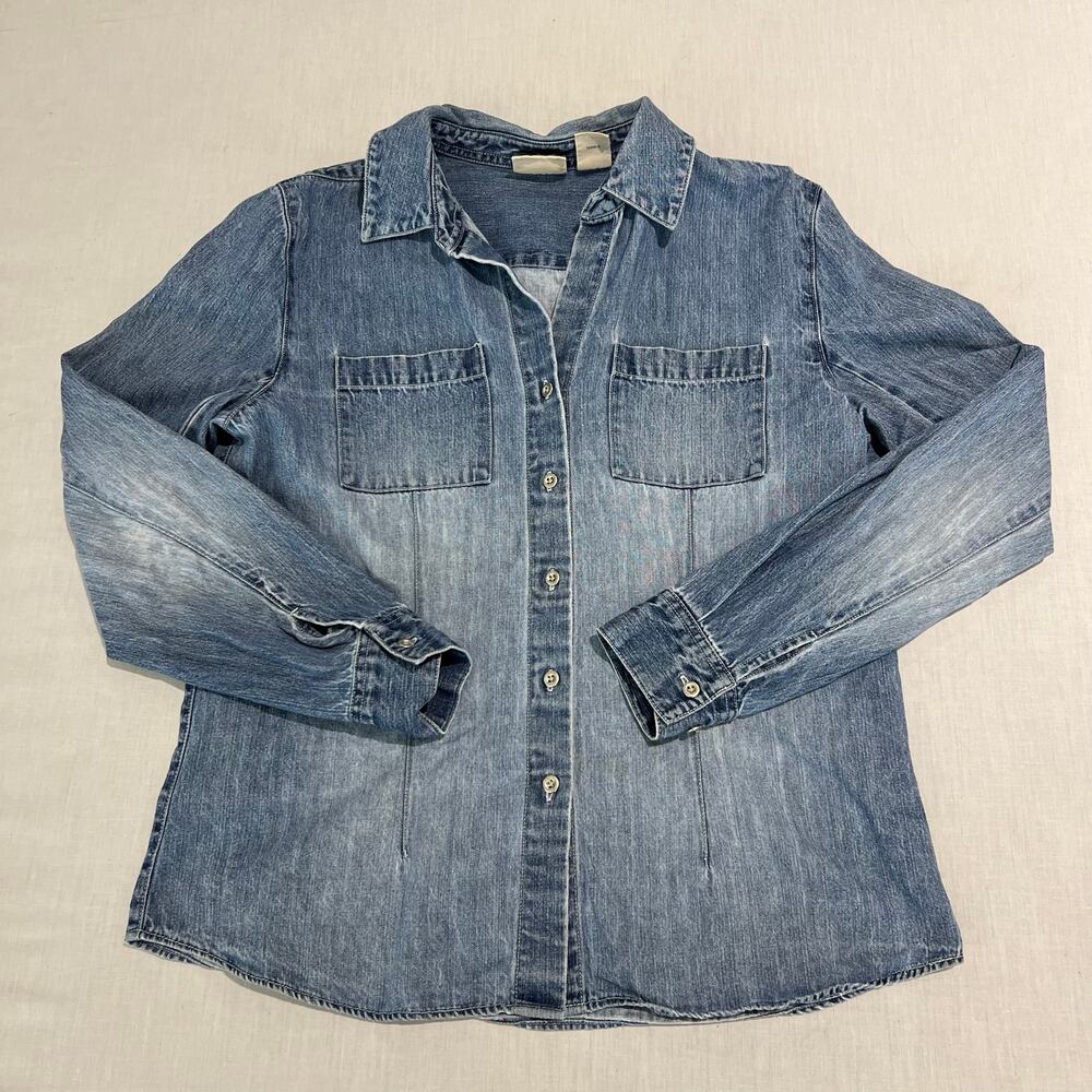 Vintage St. John's Bay Denim Shirt Wmns Sz M